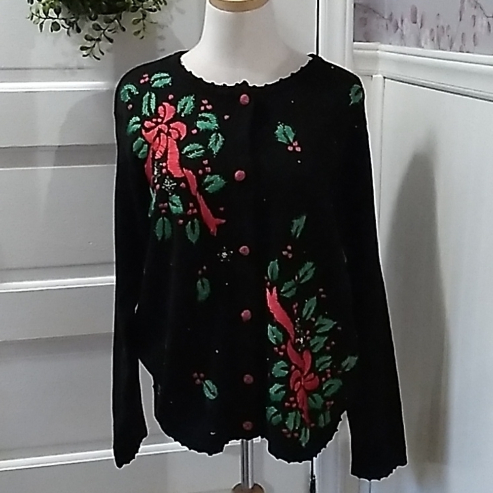 Arriviste  large Christmas 🎄 sweater cardigan